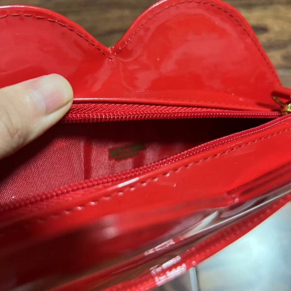 MOSCHINO RARE Ruby Lips mini clutch vintage 80s - Picture 5 of 6
